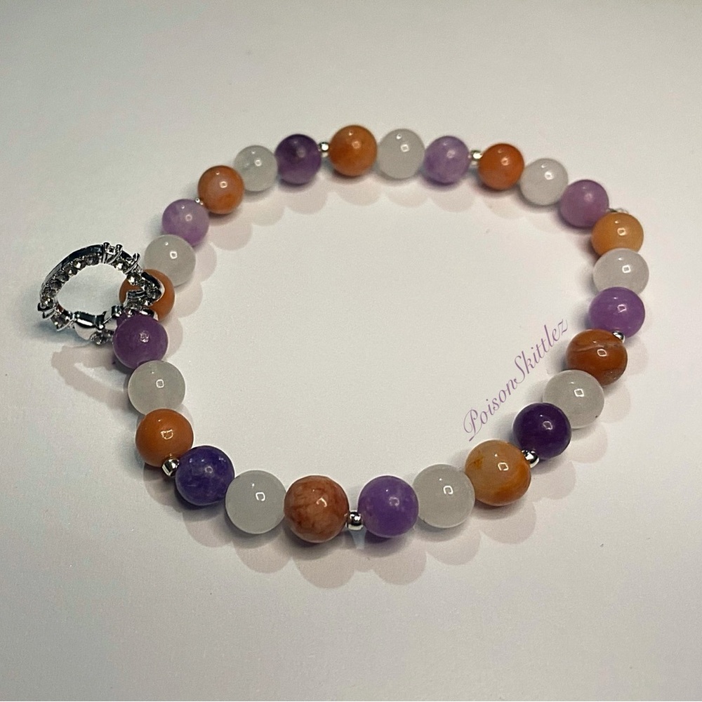 Hello Kitty Gemstones Bracelet LOVE stones SILVER